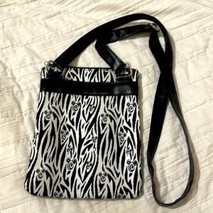Disney Parks Crossbody Mickey Mouse Zebra Striped